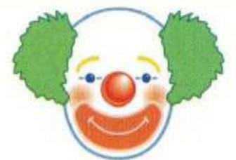 A clown face