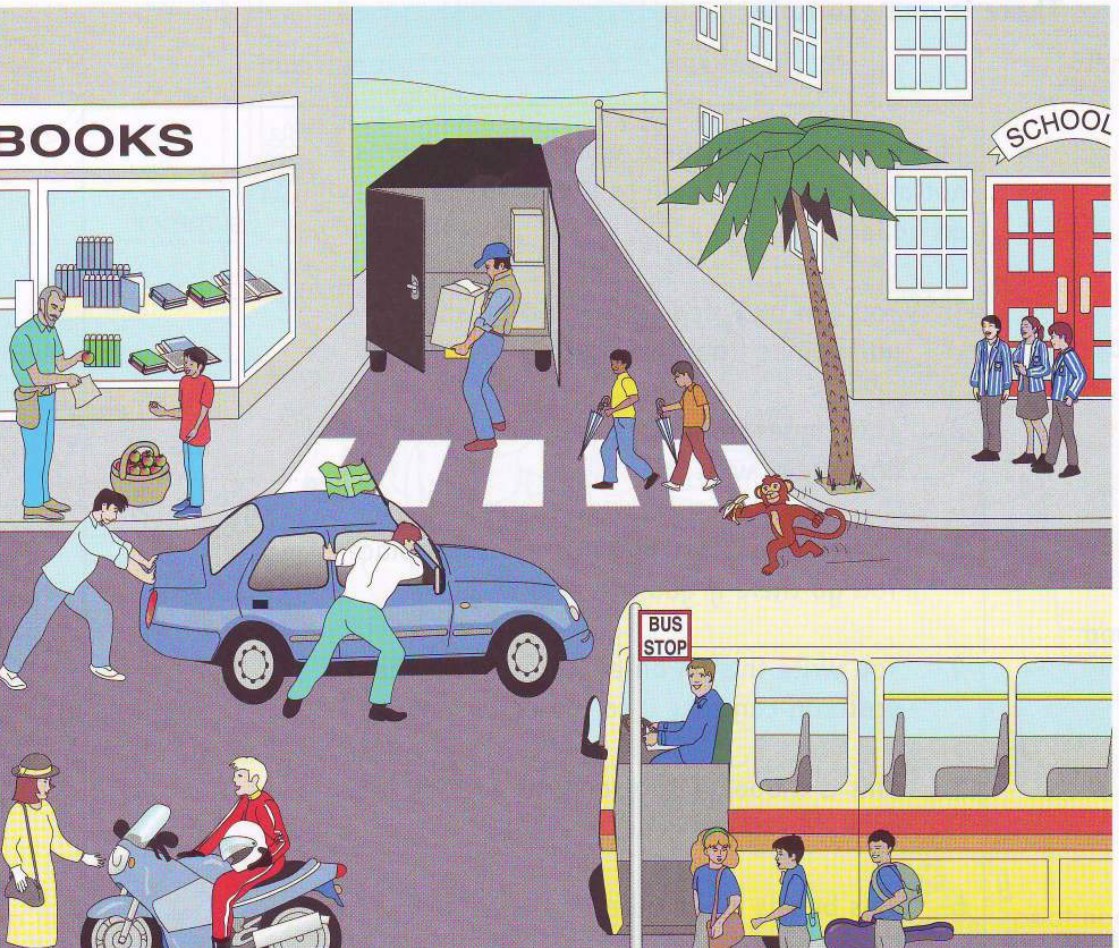 Part 2 scene: a busy street