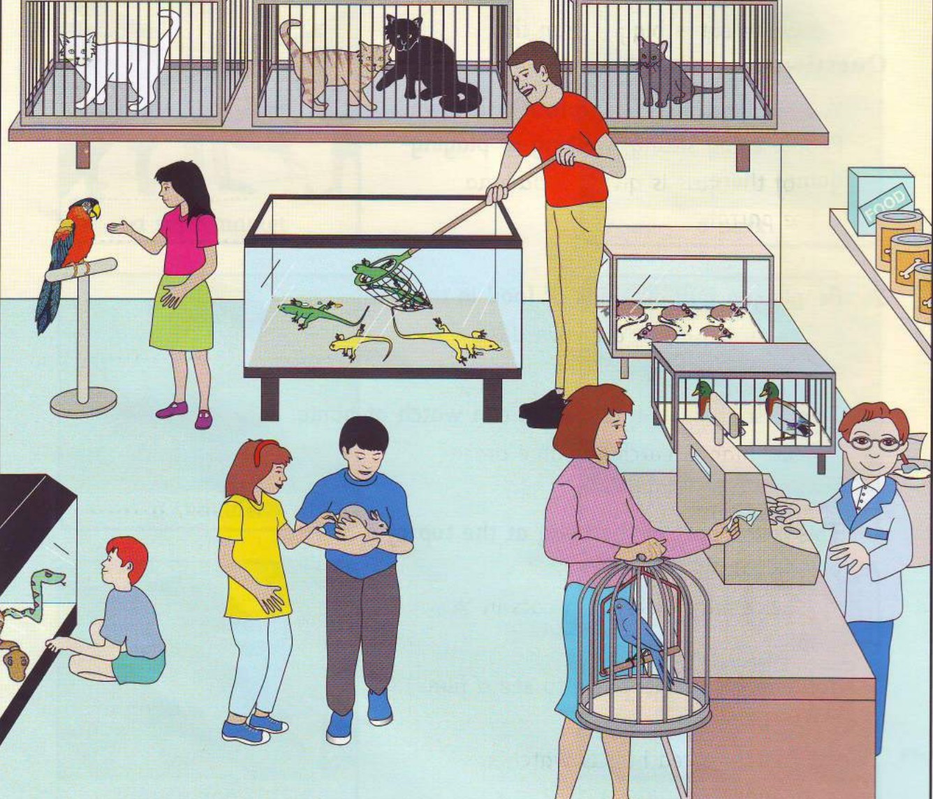 Part 2 scene: a pet shop