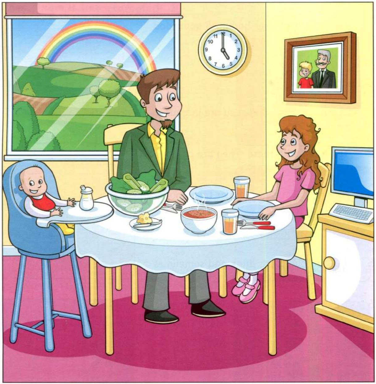 Part 2 scene: a dining room