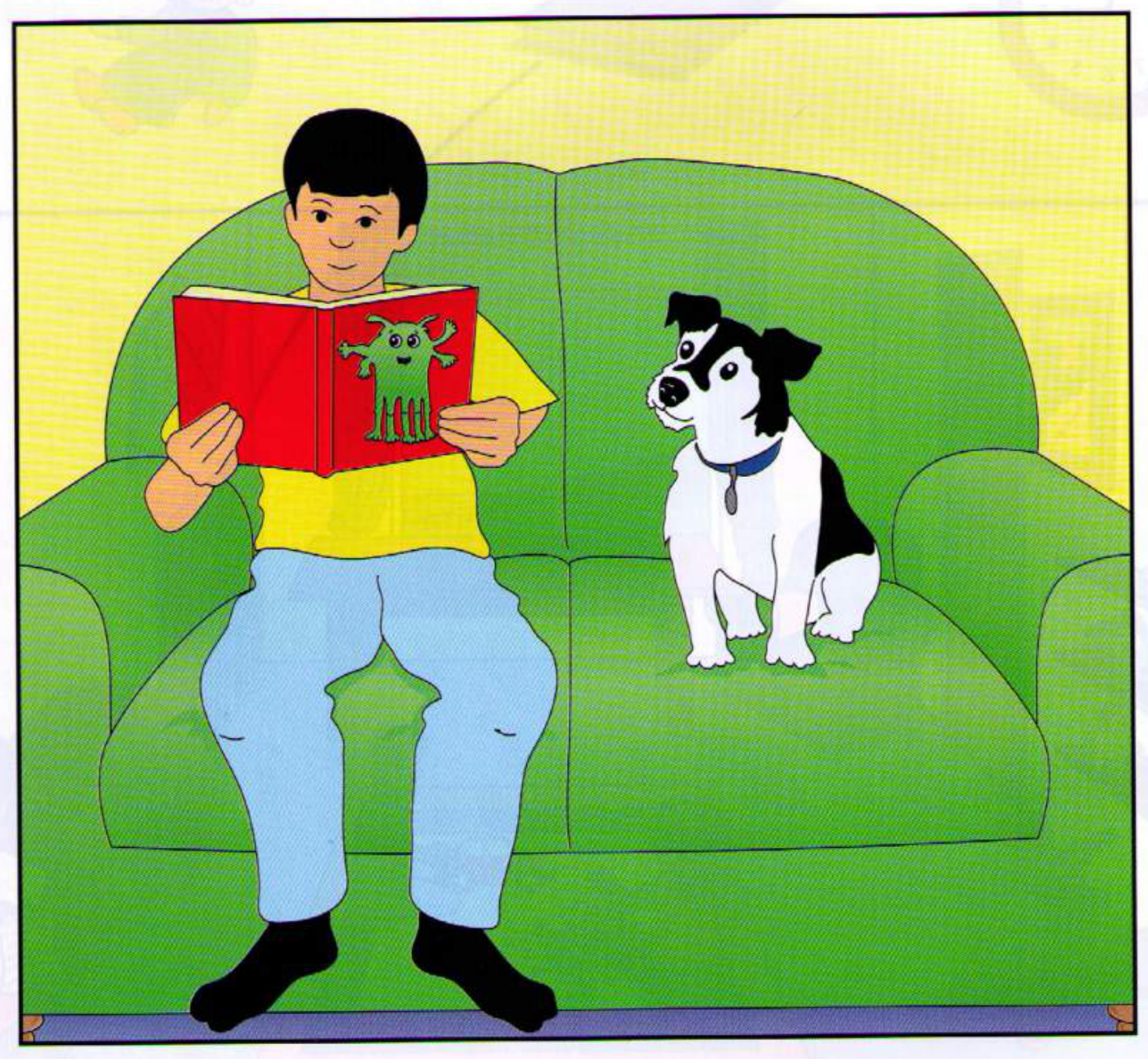 Part 2 scene — Nick reading