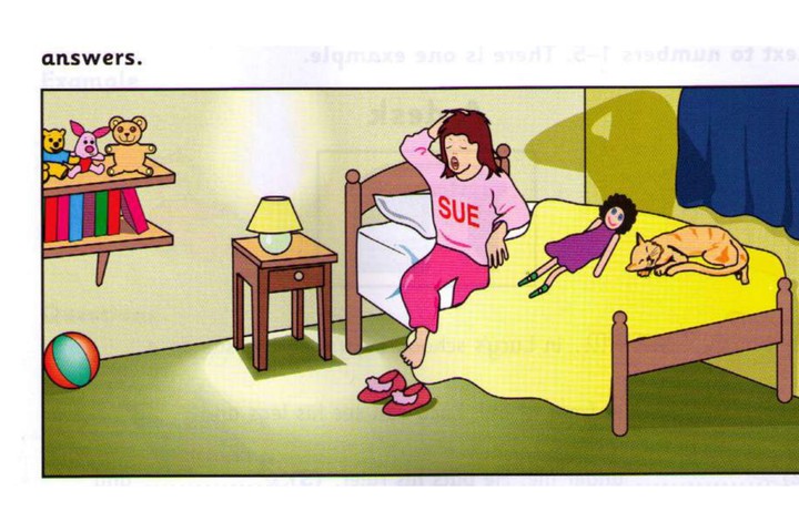 Scene A: Sue's bedroom