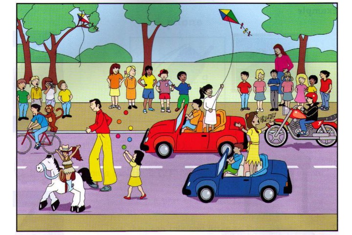 Part 2 scene: a busy street