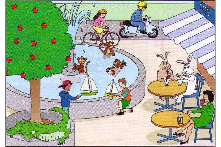 Part 2 scene: a park cafe