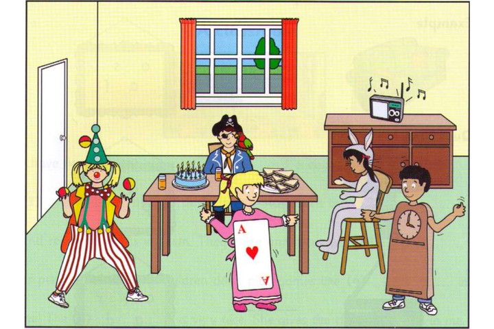 Part 2 scene: a party room with children