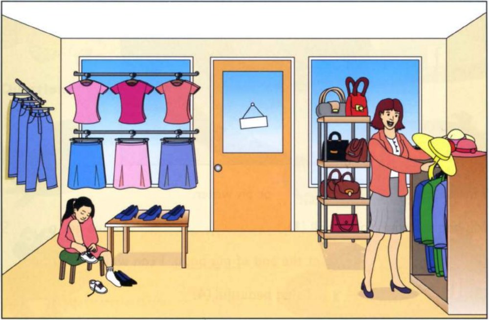 Clothes shop scene A