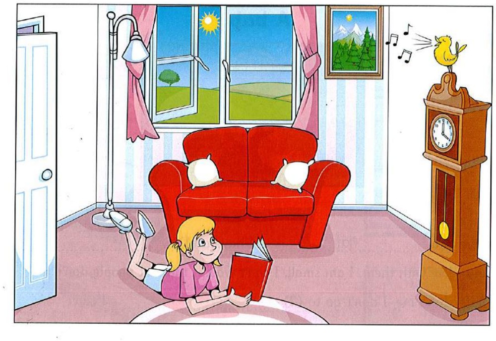 Part 5 scene A: clothing shop, girl sitting, woman, monsters at door