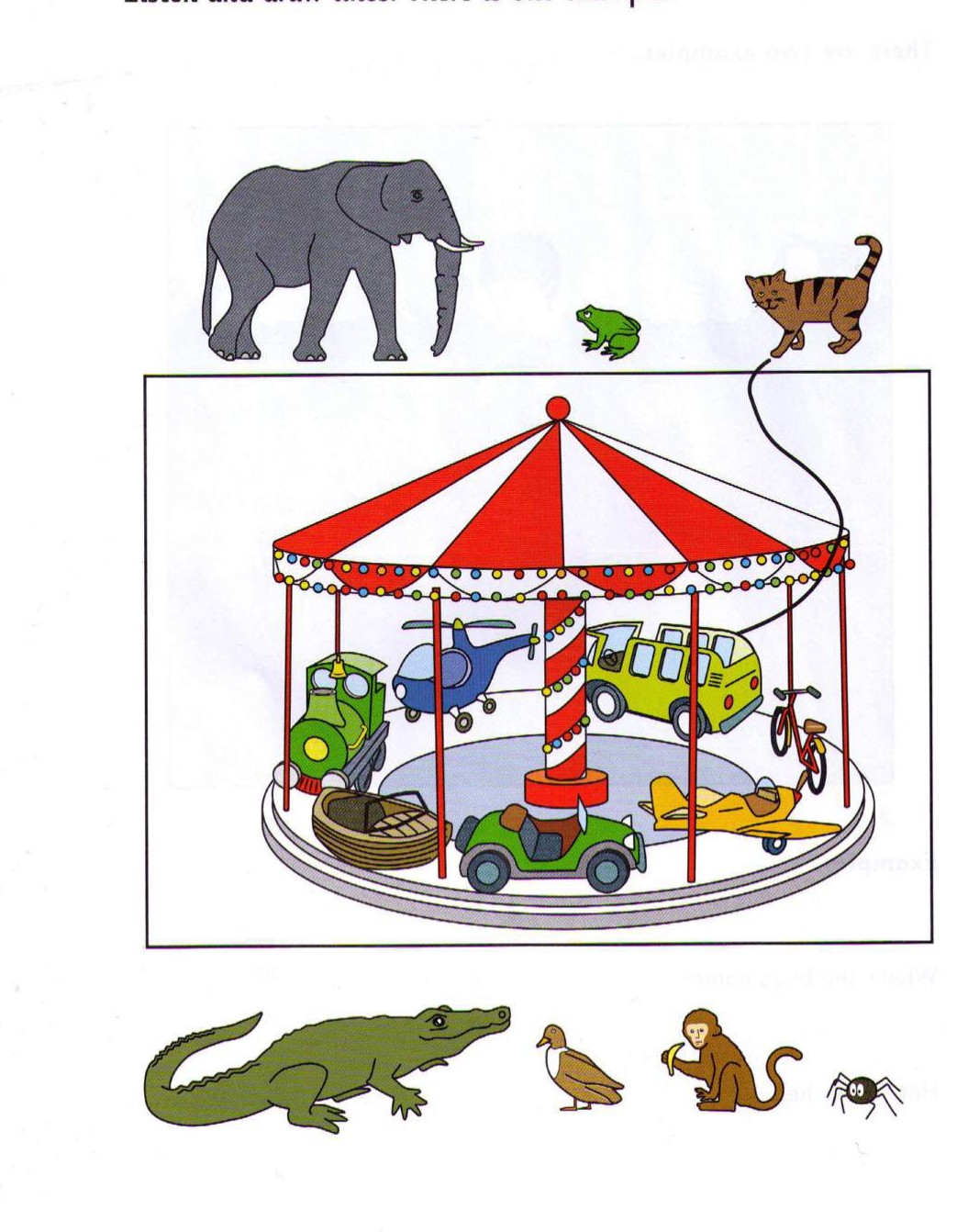 Part 1 scene — carousel with animals