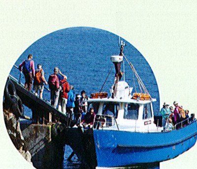 Amy on a boat trip