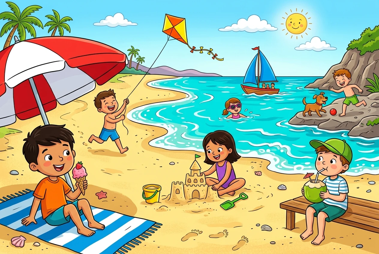 A Fun Day at Sunny Beach - Part 1