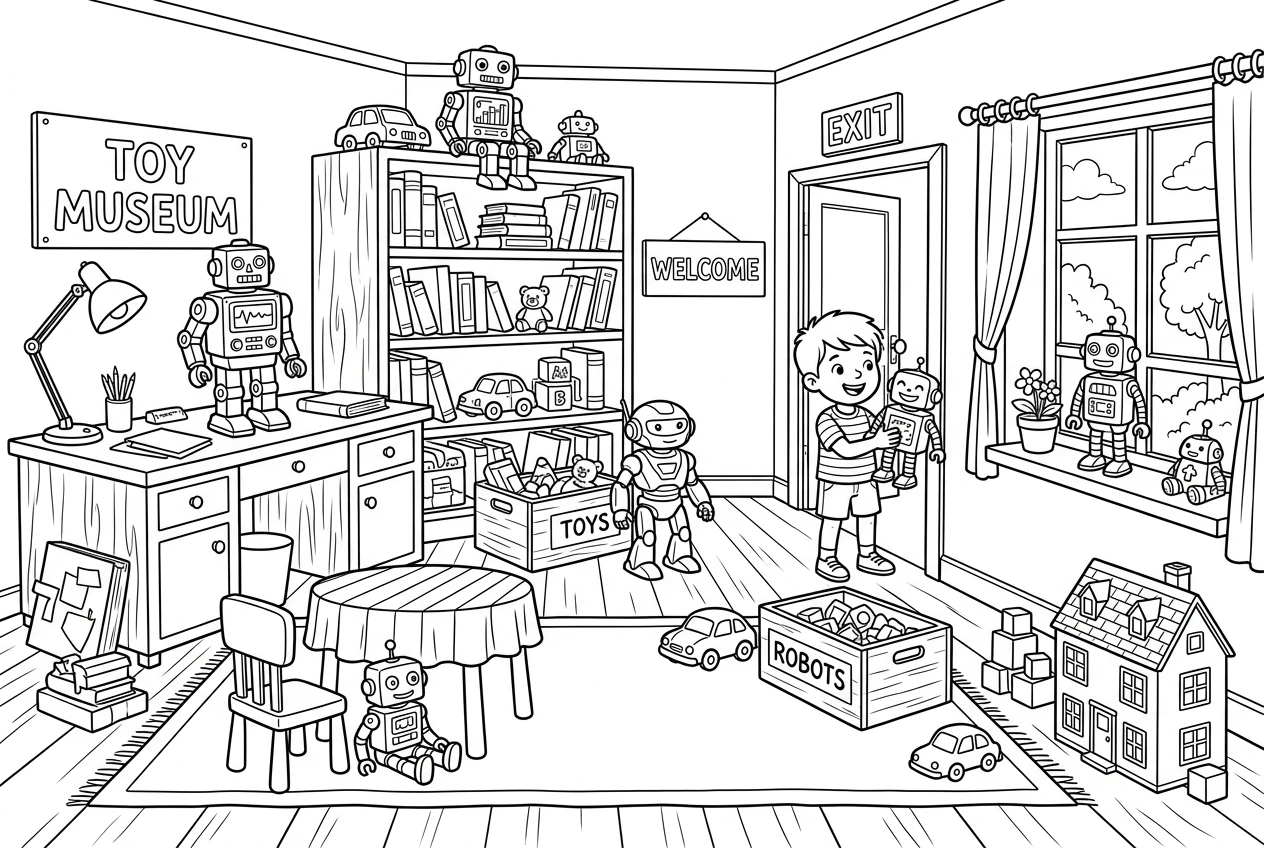 A Fun Day at Rainbow Toy Museum robots - Part 4