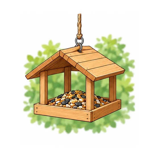 making a bird feeder