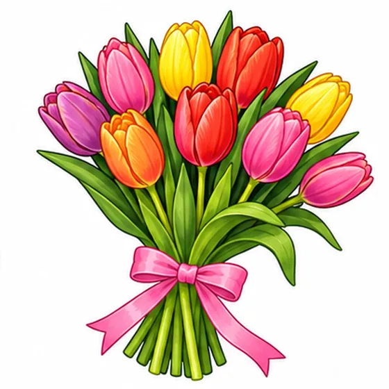 a bunch of flowers