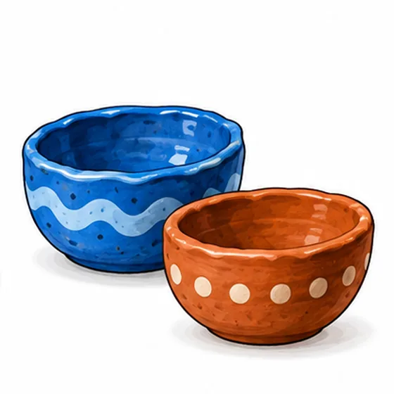 clay bowls
