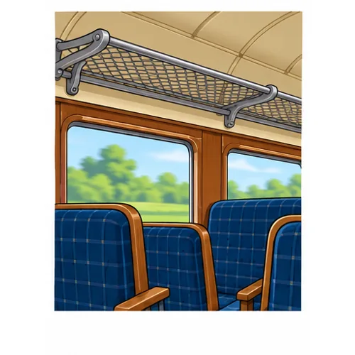 train carriage luggage rack