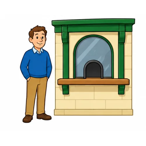 beside the ticket window