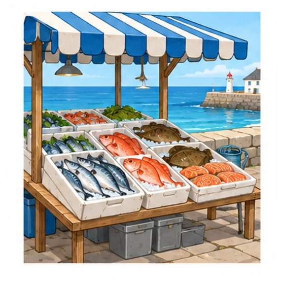 the fish market