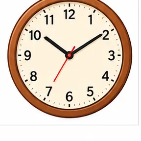 beside the clock