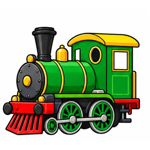 green engine with yellow roof