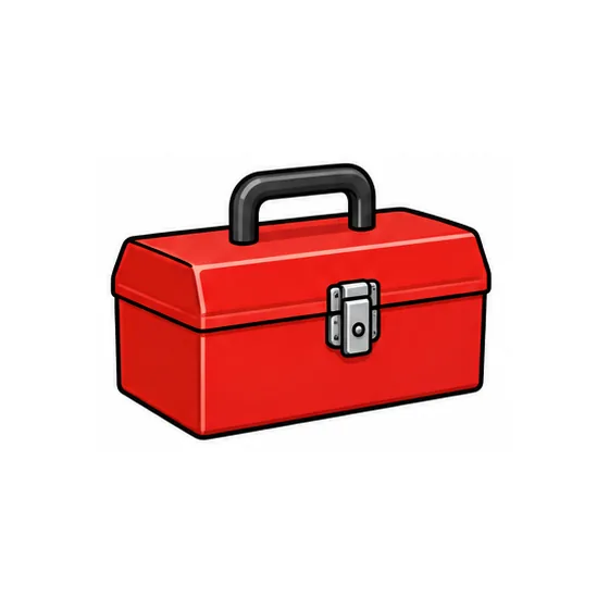 A red toolbox