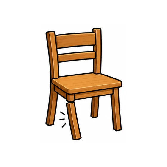 A wooden chair