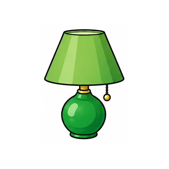 A table lamp