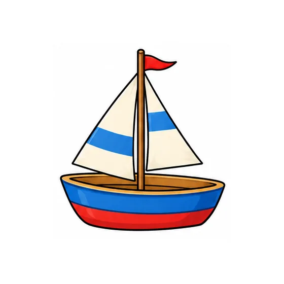 A toy boat