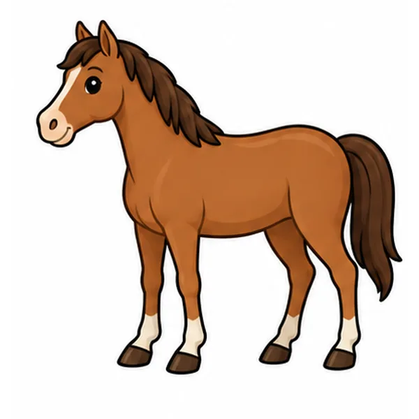 One brown horse