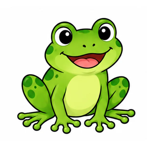 One green frog