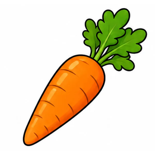 One orange carrot