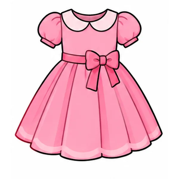 One pink dress