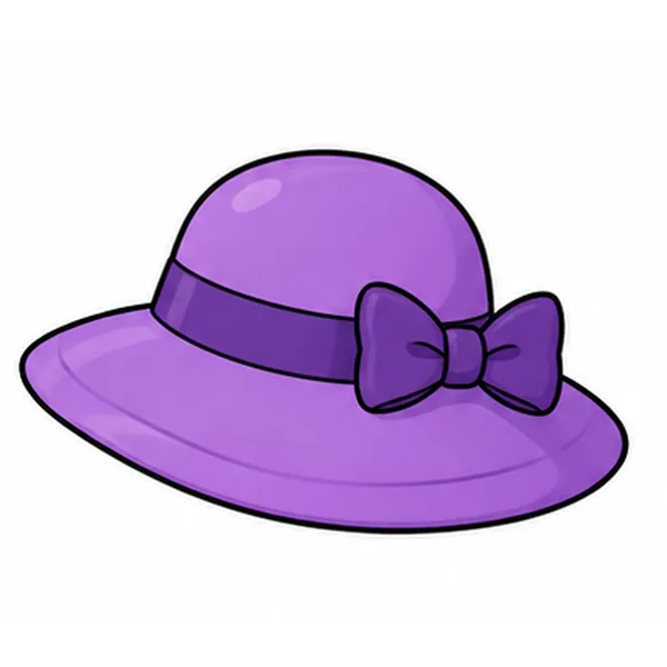 One purple hat