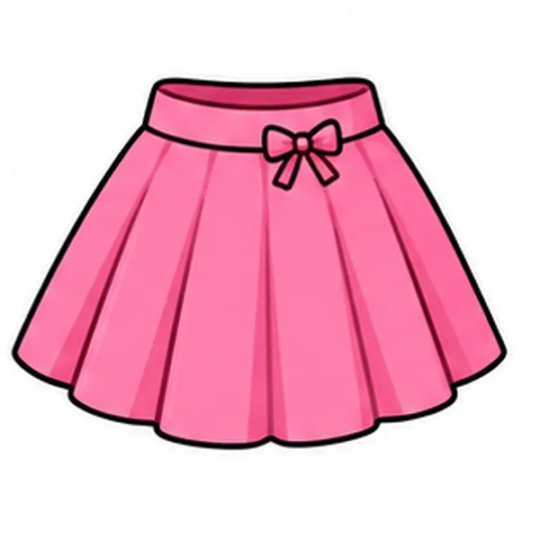 An illustrated skirt for the spelling task